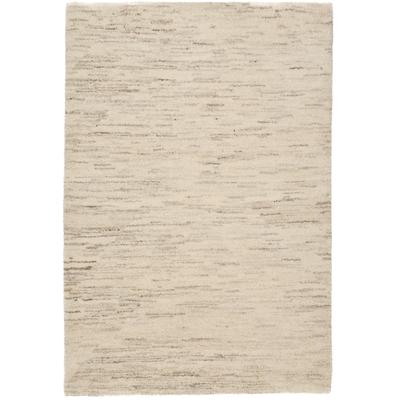 Wollteppich THEKO "Hadj Uni", beige, B:60cm H:25mm L:120cm, Wolle, Teppiche, echter Berber Teppich, reine Wolle, meliert, handgeknüpft Image