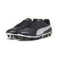 Fußballschuh PUMA "KING MATCH FG/AG" Gr. 40, schwarz-weiß (puma black, puma white) Schuhe Fußballschuhe