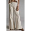 Anthropologie Pants & Jumpsuits | Anthropologie Pilcro Women Wide Leg High Rise Trousers Ivory Pants Size 32 | Color: Tan | Size: 32