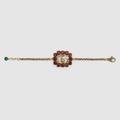 Gucci Jewelry | Gucci Crystal Gg Marmont Bracelet | Color: Gold | Size: Os