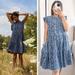 Anthropologie Dresses | Anthropologie Jenee Tiered Tunic Dress | Color: Blue/Gray | Size: S