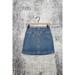 Free People Skirts | Free People Pintuck Pleat Zip Front Mini Denim Jean Skirt Size 25 | Color: Red | Size: 25