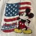 Disney Shirts & Tops | Disney Mickey Mouse A Patriotic Flag Unisex T Shirt Size Medium. | Color: Cream | Size: Mb
