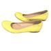 J. Crew Shoes | J.Crew Cece Ballet Flats Yellow Leather Slip On Size 7.5 Made In Italy | Color: Yellow | Size: 7.5
