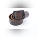 American Eagle Outfitters Accessories | American Eagle Outfitters Aeo Dark Brown Leather Belt Neutral Casual Sz Est 34 | Color: Black/Brown | Size: 34”