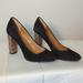 J. Crew Shoes | J. Crew Etta Black Suede And Glitter Pumps, Size 7.5 | Color: Black | Size: 7.5