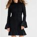 J. Crew Dresses | J Crew Smocked Button Up Mini Dress Black Xxs | Color: Black | Size: Xxs