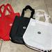 Lululemon Athletica Bags | Lululemon 3 Small Reusable Tote Bags | Color: Black/Red | Size: Os