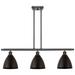 Metal Bristol 36"W 3 Light Oil Rubbed Bronze LED Island Light w/ 7.5&q