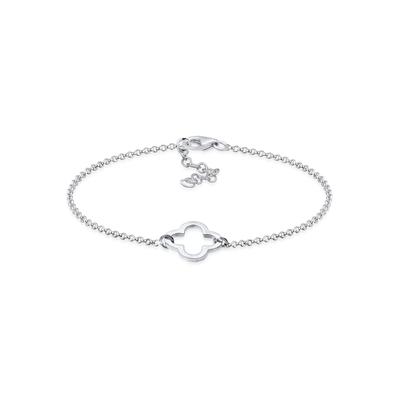 Armband ELLI "Kleeblatt Glücksbringer 925 Silber", silber, Armbänder, Damen, 20cm, ohne Stein, Silber 925 (Sterlingsilber) Image