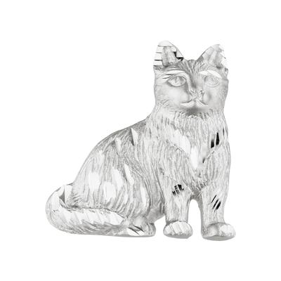 Ketten-Anhänger JOBO "Anhänger Katze", silber (silber 925), Schmuckanhänger, Damen, Silber 925 (Sterlingsilber), 925 Sil