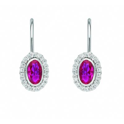 Paar Ohrhänger ADELIA´S "Damen Silberschmuck", bunt, Ohrringe, Damen, Damen, Silber 925 (Sterlingsilber), mit Zirkonia Silberschmuck für Damen Image