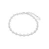 Silberarmband S.OLIVER "2024229", silber (silberfarben, weiß), Armbänder, Damen, Silber 925 (Sterlingsilber), mit Zirkonia (synth.)