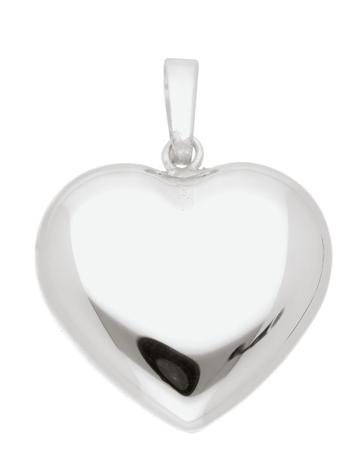 Kettenanhänger ADELIA´S "Damen Silber Schmuck 925 Silber Anhänger Herz", silber, Schmuckanhänger, Damen, Silber 925 (Sterlingsilber), Kettenanhänger, Silberschmuck für Damen Image