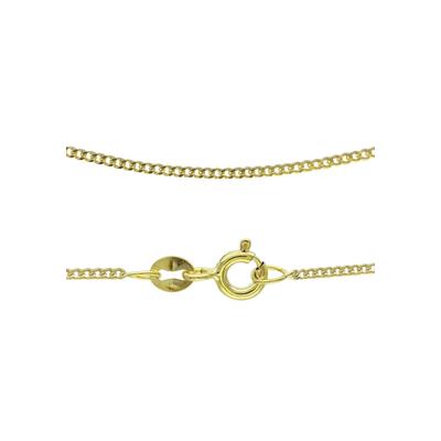 Panzerkette FIRETTI "Schmuck Geschenk Gold 333 oder 585 Collierkette in mehreren Breiten" Gr. 50, gold (gelbgoldfarben), Halsketten, Damen, 50, Gelbgold 333, B: 1mm, Panzerkette, Made in Germany, B:1mm Image