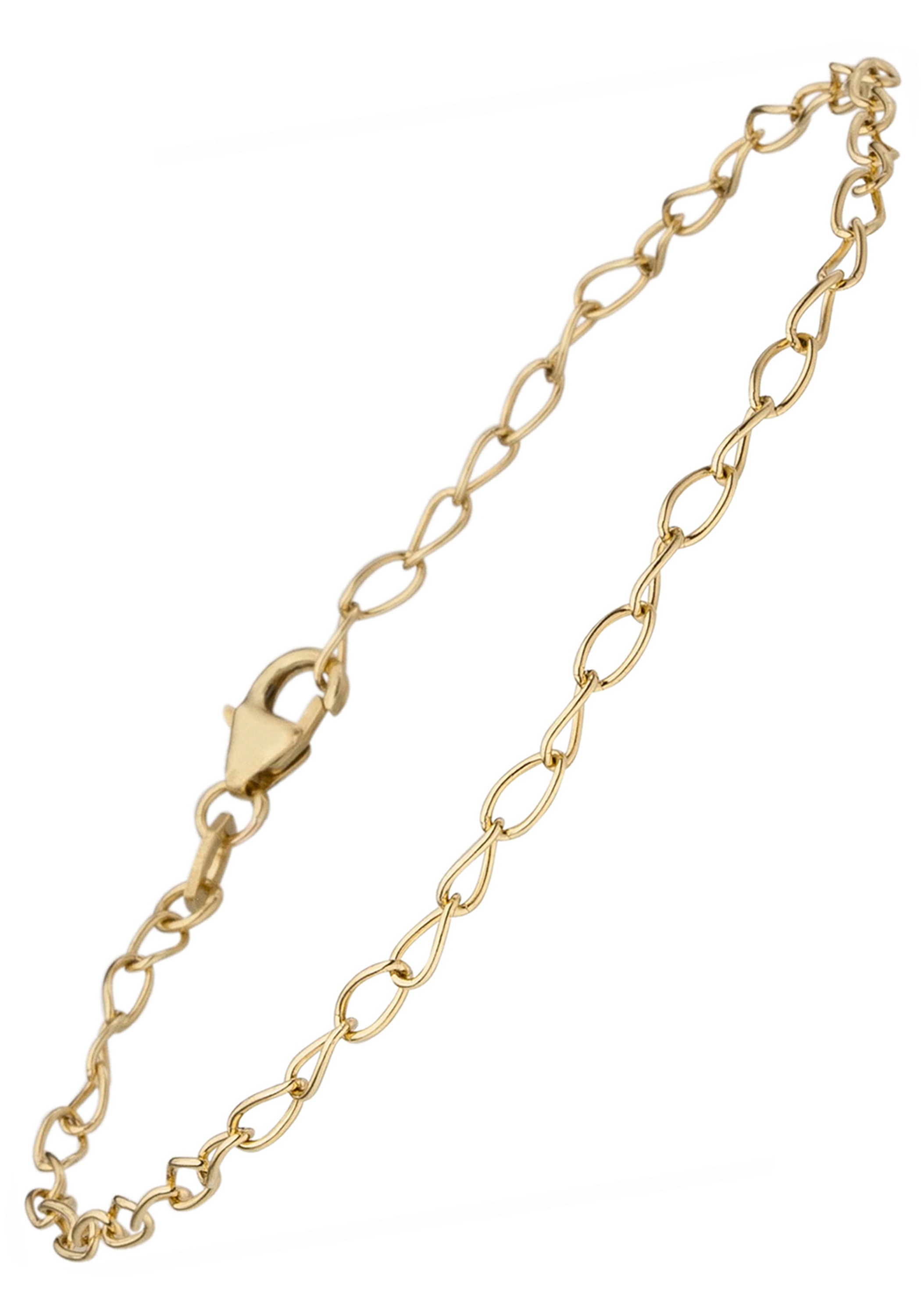 Armband JOBO "Ankerarmband", gelb (gelbgold 375), Armbänder, Damen, 19cm, Gelbgold 375, Armband, 375 Gold 19 cm