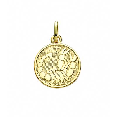 Ketten-Anhänger ADELIA´S "Damen & Herren 333 Gold Sternzeichen Anhänger Skorpion Ø 11,8 mm", gold, Schmuckanhänger, Damen, Damen, Skorpion, Gelbgold 333-Gold, Gelbgold 333, Gold, Goldschmuck für Damen & Herren