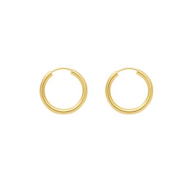 Paar Ohrhänger ADELIA´S "1 Paar 585 Gold Ohrringe / Creolen Ø 20 mm", gold, Ohrringe, Damen, Damen, Gelbgold 585, 585 Go