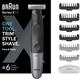 Haarschneider BRAUN "Series X XT5200" grau (grau, schwarz) Haarschneider wasserdicht, 4D-Flex-Klinge