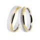 Trauring DOOSTI "Schmuck Geschenk Silber 925 Ehering Partnerring LIEBE" Fingerringe Gr. 70, ohne Zirkonia, Silber 925 (Sterlingsilber), 5 mm, goldfarben (silberfarben, gelbgoldfarben) Trauringe