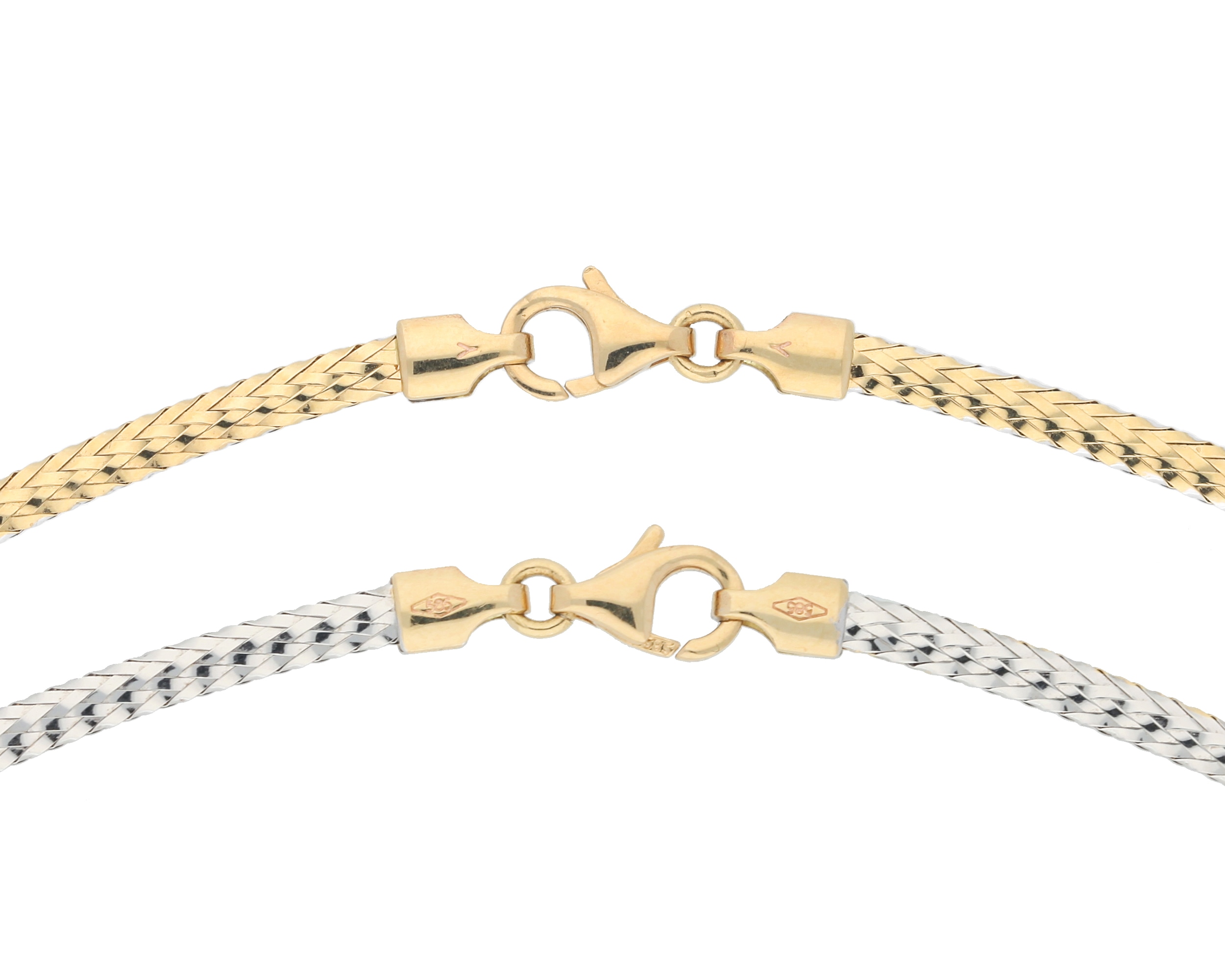 Collier VIVANCE "Wendecollier", gelb (gelbgold 585), Halsketten, Damen, Gelbgold 585, Collier