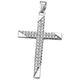 Ketten-Anhänger FIRETTI "Schmuck Geschenk Silber 925 Halsschmuck Anhänger Kreuz" Schmuckanhänger Gr. Silber 925 (Sterlingsilber), 2,90 g, silberfarben (silberfarben, kristallweiß, kristallweiß) Damen Anhänger