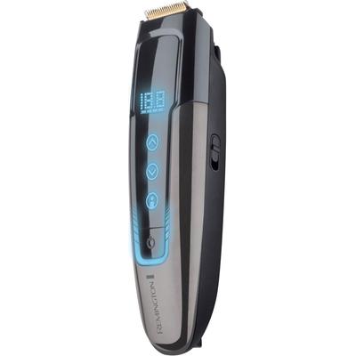 Bartschneider REMINGTON "TouchTech MB4700" Haarschneider blau (hellblau/schwarz) mit digitaler TouchScreen-Oberfläche, Netz-, Akkubetrieb