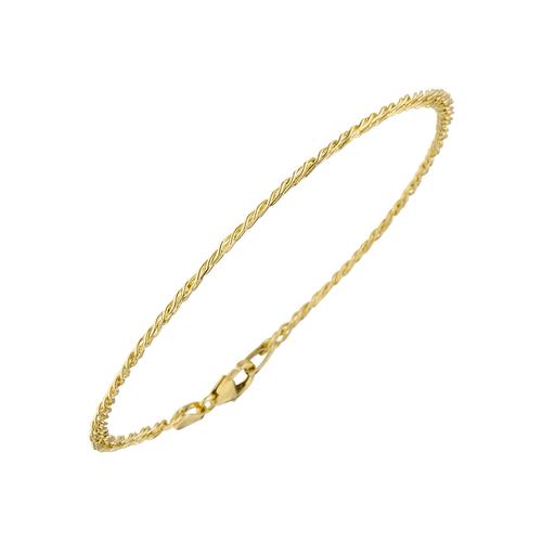 Goldarmband JOBO Armbänder Gr. Gelbgold 333, goldfarben (gelbgold 333) Damen Zwillings-Panzerarmband 333 Gold 19 cm