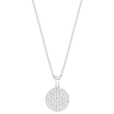 Kette mit Anhänger AMOR "2026034", bunt (silberfarben, weiß), Halsketten, Damen, Silber 925 (Sterlingsilber), L: 45cm, mit Zirkonia (synth.) Image