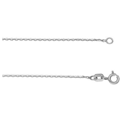 Kette ohne Anhänger SMART JEWEL "Ankerkette diamantiert, Silber 925", silber, Halsketten, Damen, 45cm, Silber 925 (Sterl