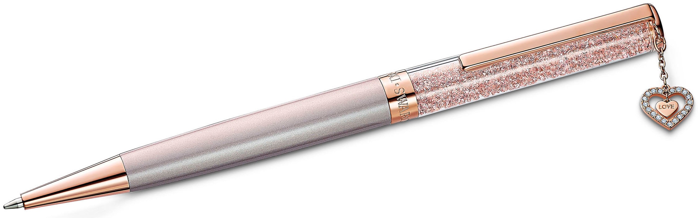 Drehkugelschreiber SWAROVSKI "Crystalline", rosa, Stifte, Metall, mit Swarovski Kristallen Image
