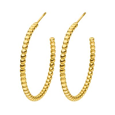 Paar Creolen STEELWEAR "Barcelona, SW-736, SW-738, SW-737, SW-739" Gr. 30, gold (gelbgoldfarben), Ohrringe, Damen, 30, Edelstahl Image