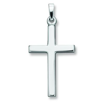 Ketten-Anhänger ONE ELEMENT "Kreuz Anhänger aus 925 Silber", silber, Schmuckanhänger, Damen, Silber 925 (Sterlingsilber)