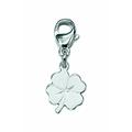 Charm-Einhänger ADELIA´S "925 Silber Charms Anhänger Kleeblatt" silberfarben (silber) Damen Charms Anhänger