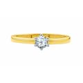 Goldring ADELIA´S "333 Gold Ring mit Zirkonia" Fingerringe Gr. 60, Gelbgold 333, goldfarben (gold) Damen Fingerringe