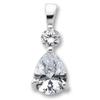Ketten-Anhänger ONE ELEMENT "Zirkonia Anhänger aus 925 Silber", silber, Schmuckanhänger, Damen, mit Zirkonia, Silber 925 (Sterlingsilber), Damen Silber Schmuck