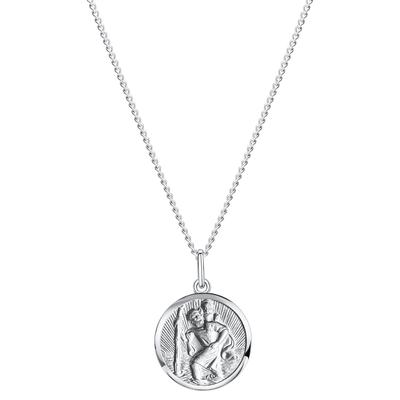 Kette mit Anhänger FIRETTI "Schmuck Geschenk Silber 925 Halsschmuck Halskette Panzerkette", silber (silberfarben), Halsketten, Damen, Silber 925 (Sterlingsilber), L: 42cm B: 1,1mm, B:1,1mm Image