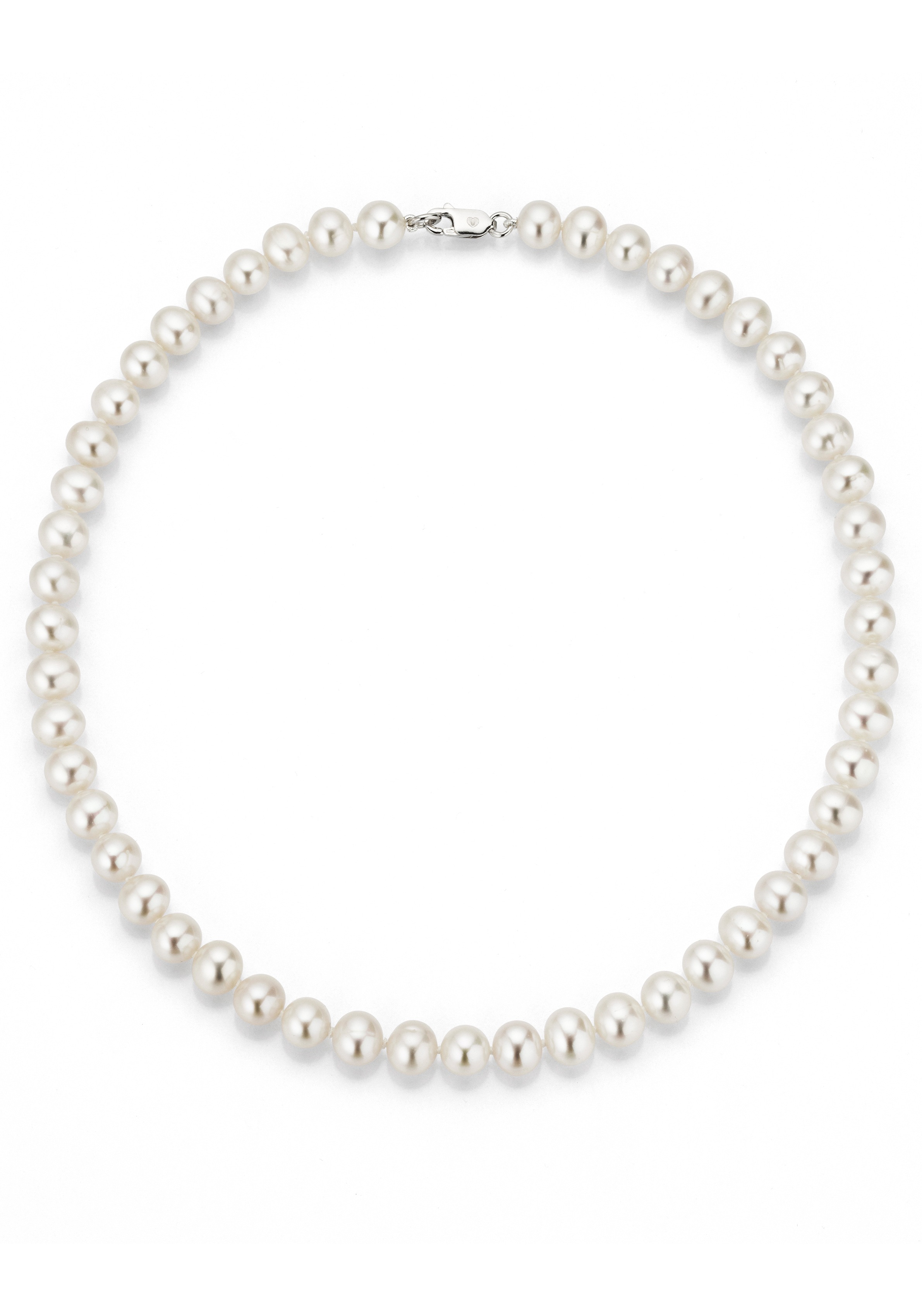 Perlenkette FIRETTI "Schmuck Geschenk Halsschmuck Halskette Perle" Gr. 5, bunt (silberfarben, weiß), Halsketten, Damen, 5, Perlen Silber 925 (Sterlingsilber), L: 42, Perlen, Silber 925 (Sterlingsilber), Perlenkette, Made in Germany - mit...