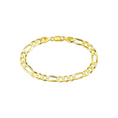 Armband BRUNO BANANI "Schmuck Geschenk Silber 925 Armschmuck Armkette Figarokette" Gr. 21, gold (gelbgoldfarben), Armbän