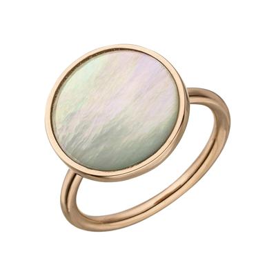 Fingerring JOBO Gr. 60, rosa (roségoldfarben, natur), Fingerringe, Damen, 60, Silber 925 (Sterlingsilber), 925 Silber ro