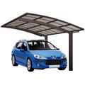 Einzelcarport XIMAX "Portoforte Typ 60 Standard-mattbraun" Carports Gr. H: 240 cm, braun Carports