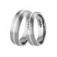 Trauring DOOSTI "Schmuck Geschenk Silber 925 Ehering Partnerring LIEBE" Fingerringe Gr. 52, ohne Zirkonia, Titan-Silber 925 (Sterlingsilber), 6 mm, silberfarben (titanfarben, silberfarben) Trauringe