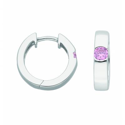 Paar Creolen ADELIA´S "Damen Silberschmuck", bunt, Ohrringe, Damen, Damen, Silber 925 (Sterlingsilber), 925 Sterling Sil