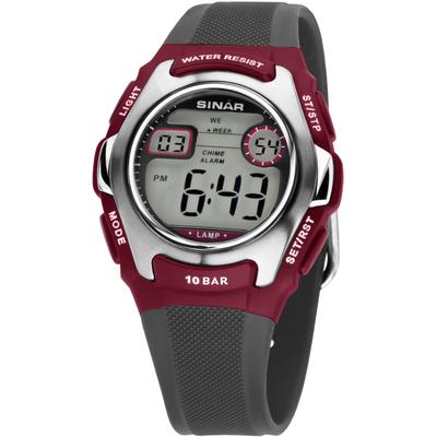 Quarzuhr SINAR "XE-50-9" Armbanduhren grau Kinder Kinderuhren