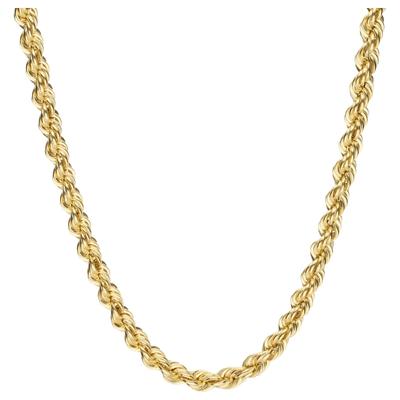 Goldkette LUIGI MERANO "Kordelkette, hohl, Gold 375" Halsketten Gr. 50 cm, Gelbgold 375, goldfarben (gold> <) Damen Goldketten