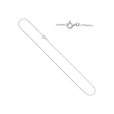 Goldkette JOBO, weiß (weißgold 333), Halsketten, Damen, Weißgold 333, L: 45cm, Panzerkette 333 Weißgold 45 cm 1,3 mm Image