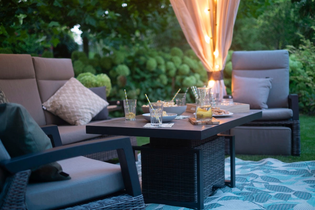 Garten-Essgruppe SIENA GARDEN "Corido", grau (charcoal grau, schwarz,), Aluminium, Sitzmöbel-Sets