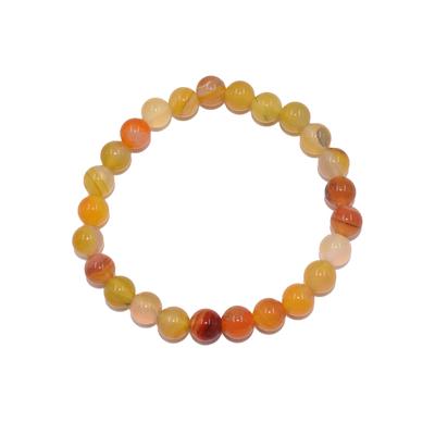 Armband FIRETTI "Schmuck Geschenk Energie" Gr. 20, bunt (gelb, orange, rot, gelb, orange, rot), Armbänder, Damen, 20, Stein-Silikon, Stein, Silikon, Made in Germany - mit Onyx, Karneol oder Aventurin Image