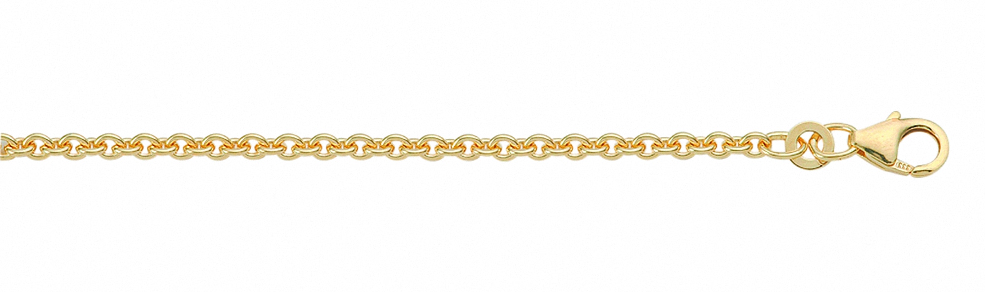 Goldkette ADELIA´S "Damen 333 Gold Anker Halskette Ø 2,3 mm", gold, Halsketten, Damen, 42, Gelbgold 333 Gold, Gelbgold 333, Gold, Goldkette, Goldschmuck für Damen