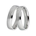 Trauring DOOSTI "Schmuck Geschenk Silber 925 Ehering Partnerring LIEBE" Fingerringe Gr. 60, 0,03 ct SI = kleine Einschlüsse mit Brillanten, Silber 925 (Sterlingsilber)-Diamanten, 5 mm, silberfarben Trauringe